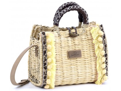 MALETIN GRANDE CON FLECOS LEOPARD